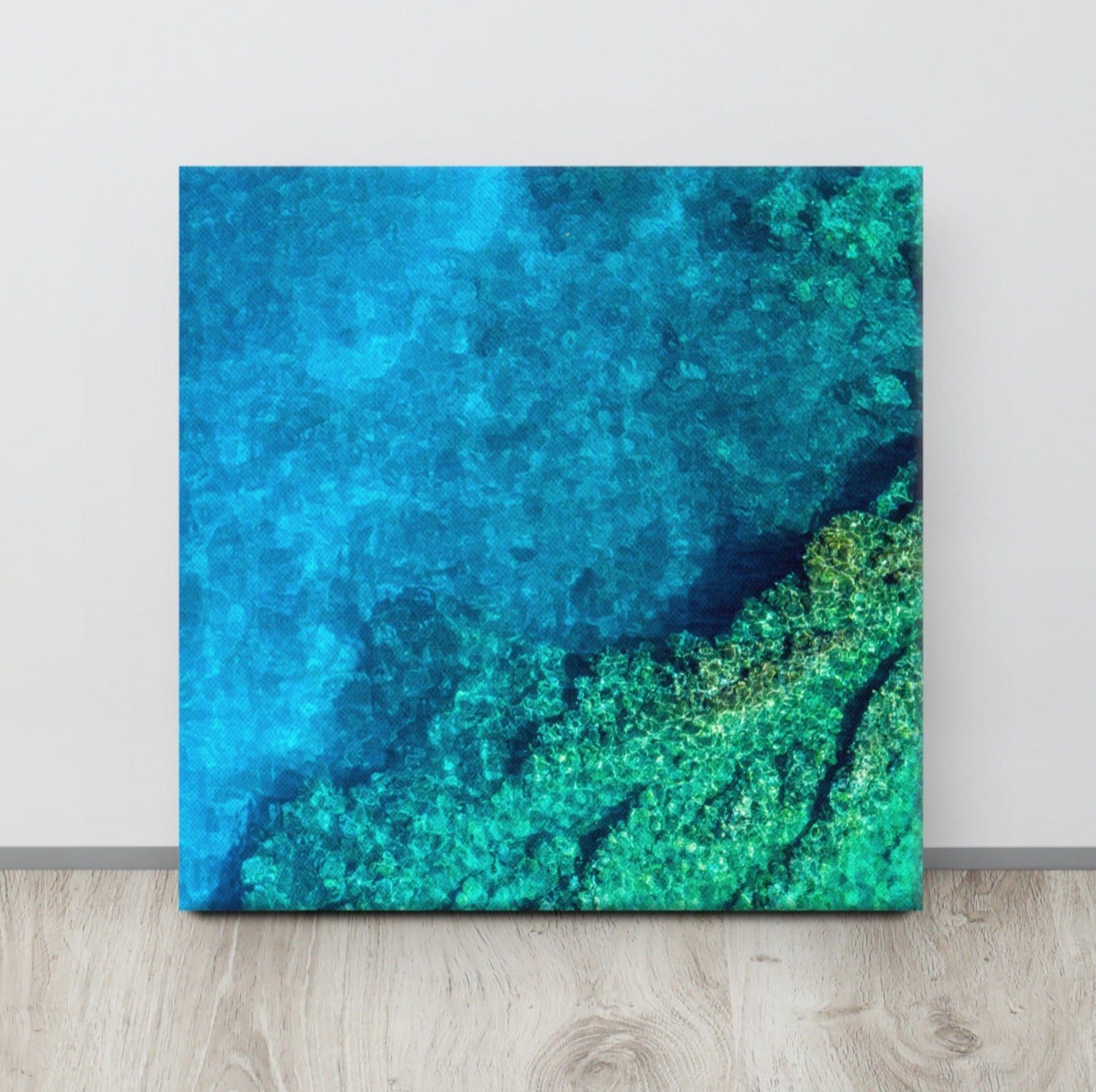 Turquoise Coral Canvas