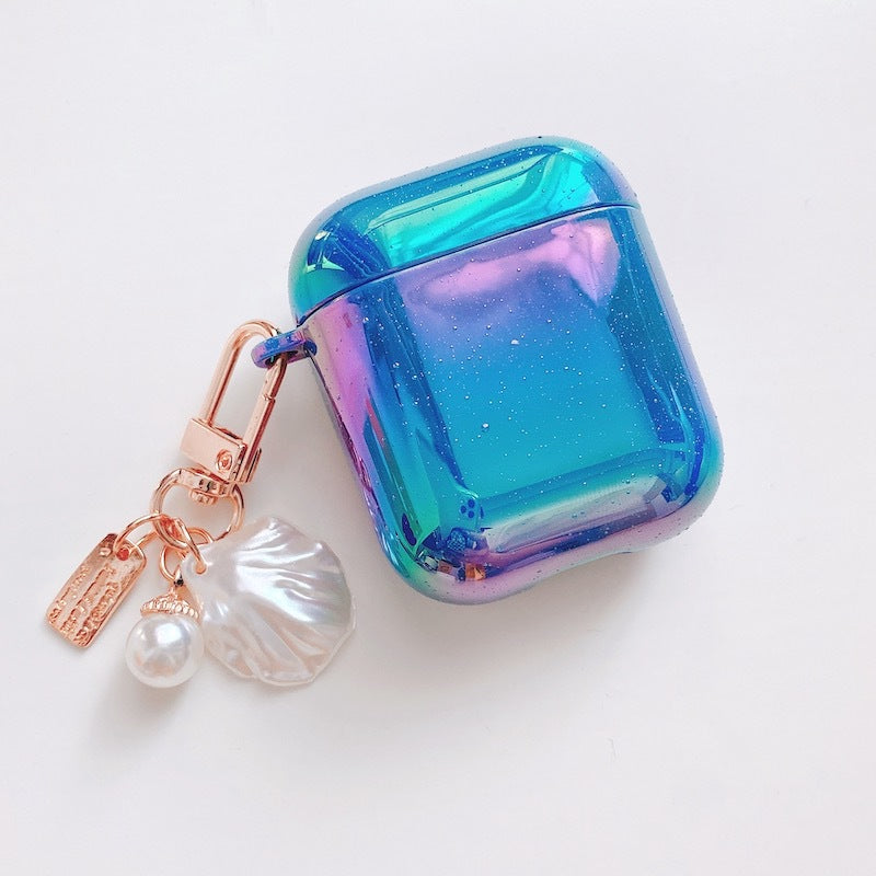 Iridescent Shell Earbuds Case