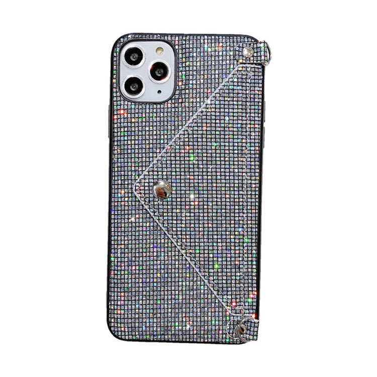 crossbody flash glitters messenger iphone 13 case 