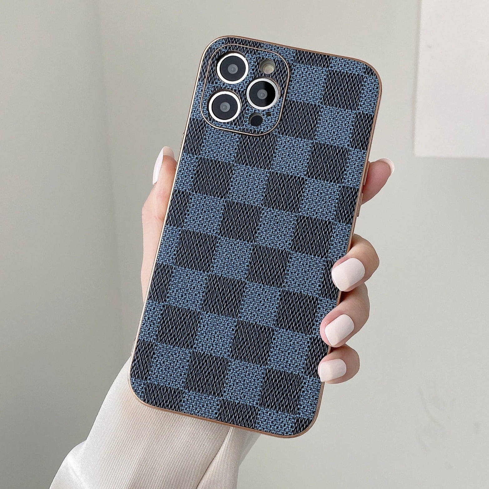 iphone 13 case checkerboard blue