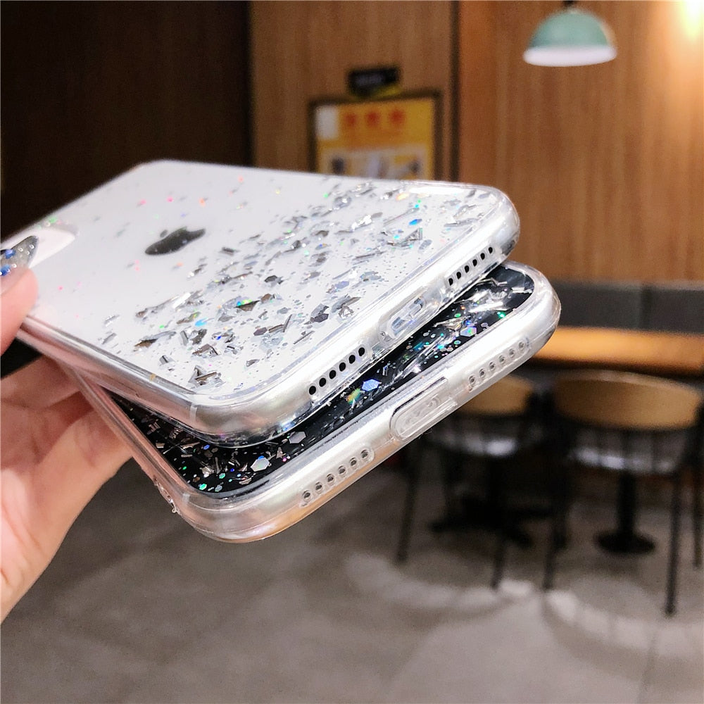 clear glitter iphone 13 cases cute