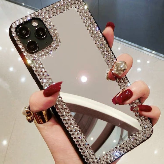 iphone 13 rhinestone mirror case bling treasures avenue 