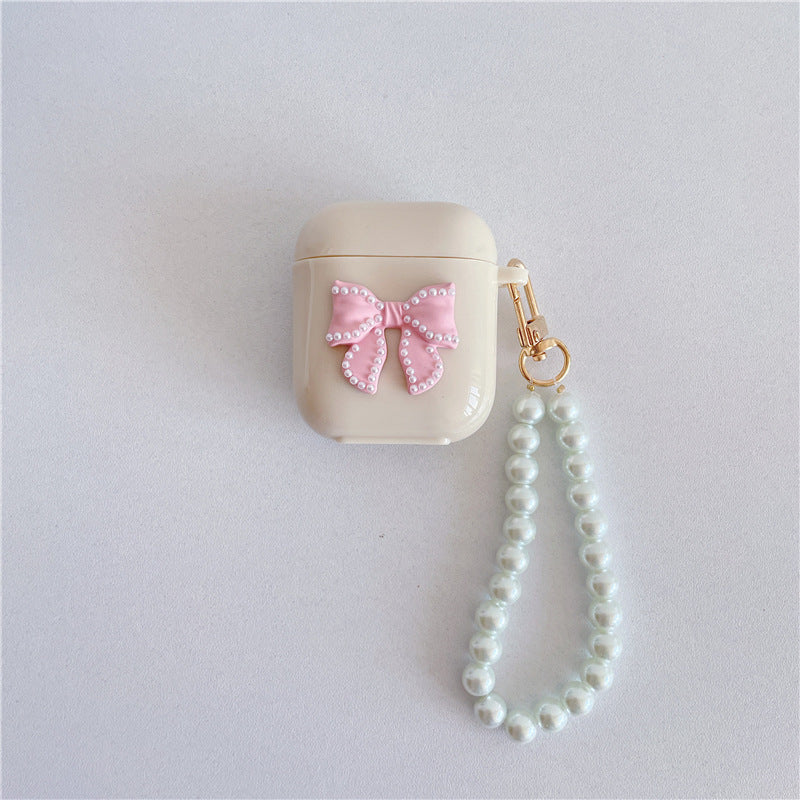 Pink Bow Earbuds Case