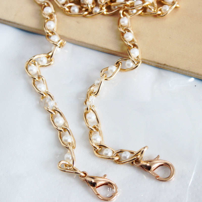 mobile phone bag chain lanyard pearl gold treasures avenue shop 120cm