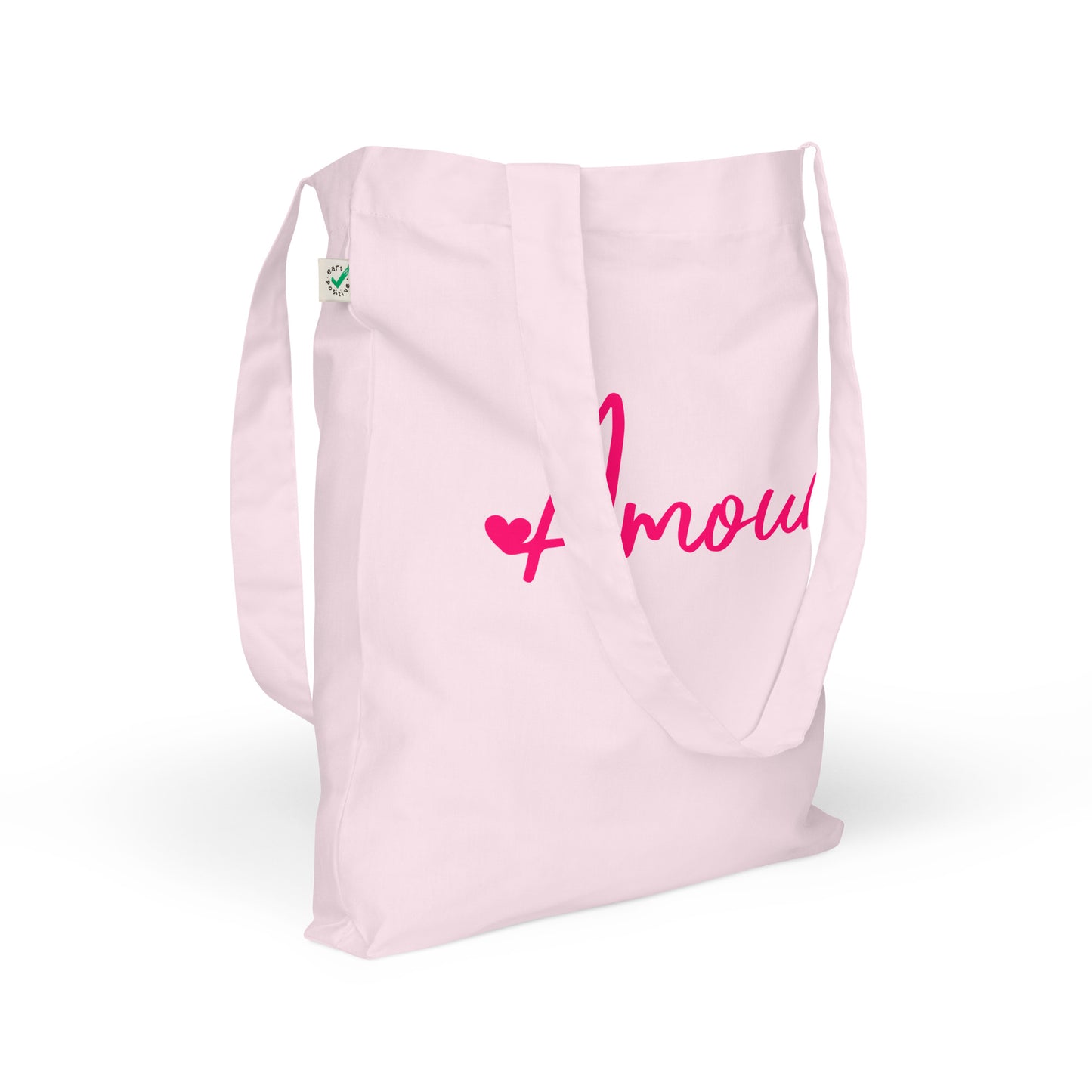AMOUR Pink Organic Tote Bag 🌱
