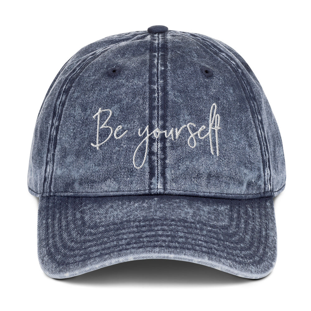 BE YOURSELF Vintage Cap